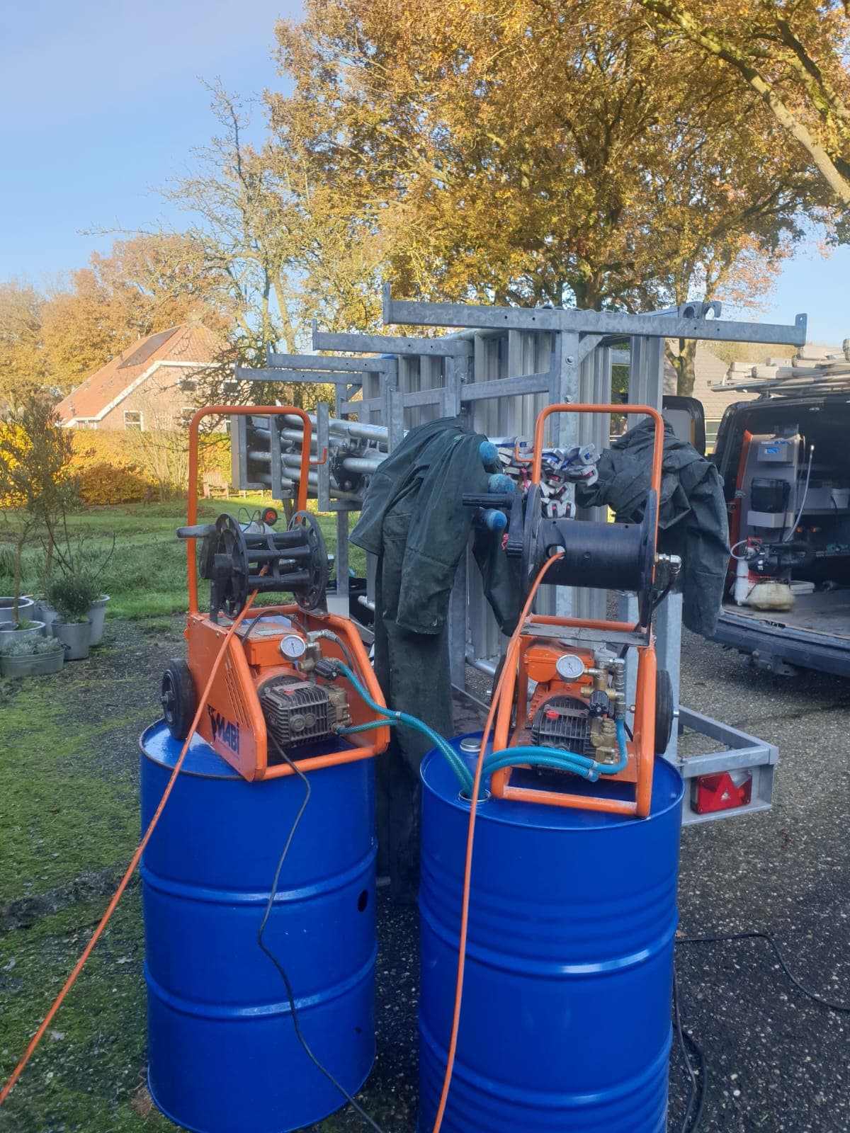 Onze apparatuur op locatie